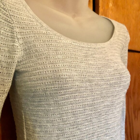 Express Knit Scoop Neck Long Sleeve Shirt, XS - Picture 3 of 7